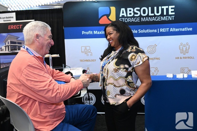 Attendee with another exhibitor
