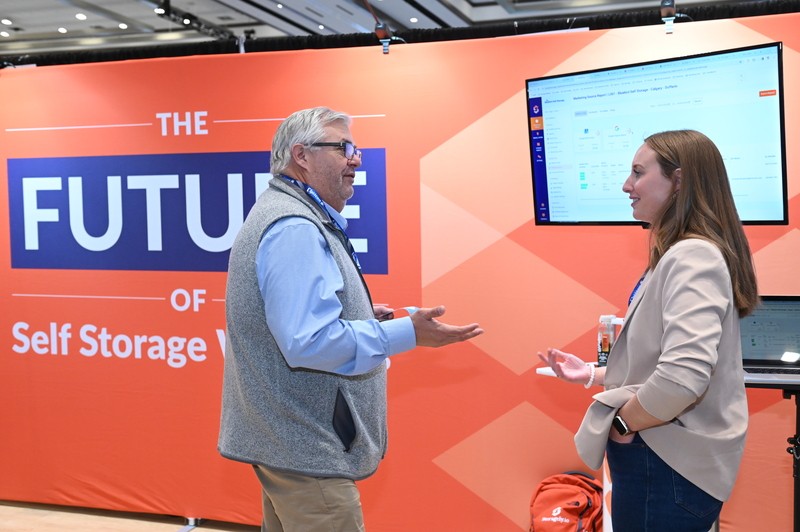 Attendee with another exhibitor