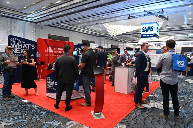 Team on the expo hall floor