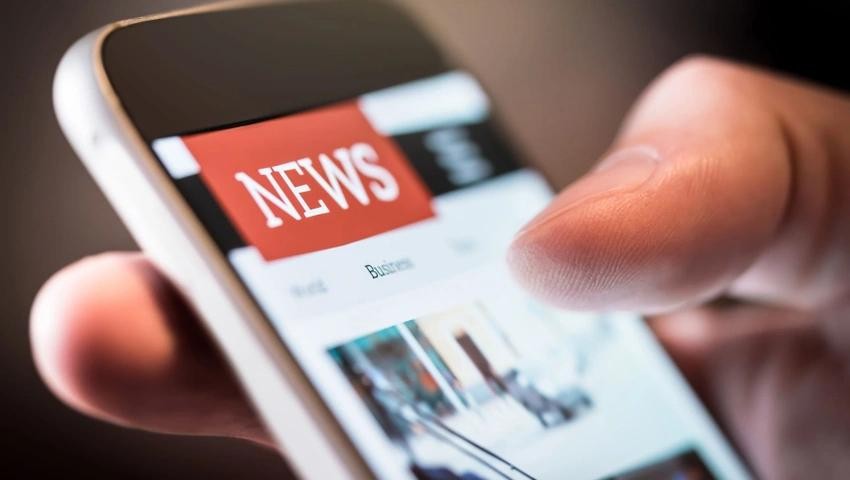 News on a mobile device
