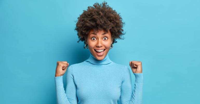 Excited Woman